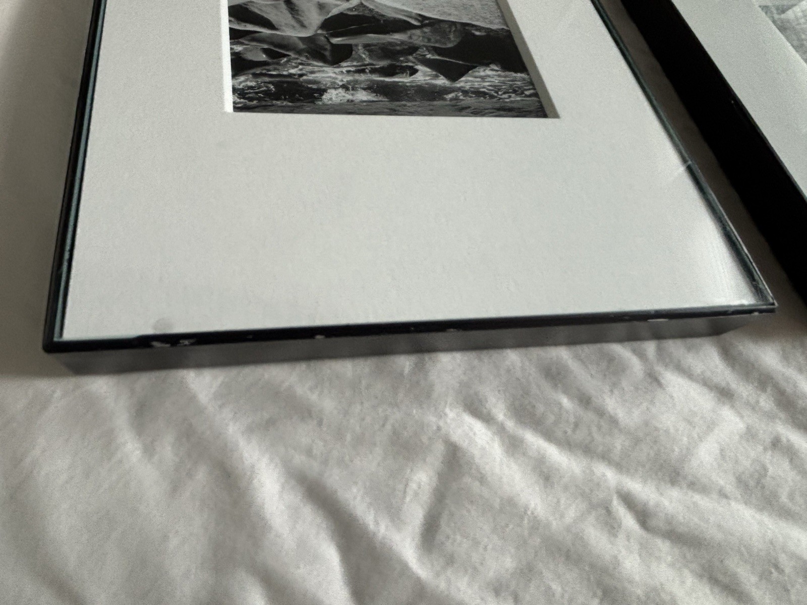 3 Black & White Minimal Modern Framed Photo Art Nature Titled Artist Signed