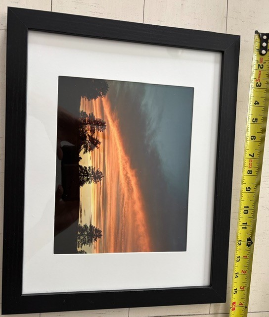 Framed photography. Sunset Overlooking the Country Club of Greenfield Mass